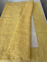 Glass Organza saree with thread work - MCW889
