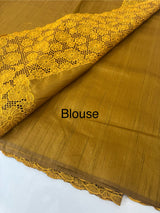 Cutwork Semi tussar saree MTSS845