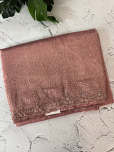 Handworked Designer tissue silk blend saree with sequins & cutdana work - MSHW270 DuskyOnion