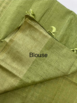 Tussar mix Semi silk saree with small zari weaving MSS8925