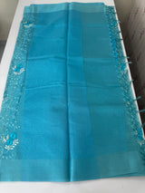 Tissue silk saree with embroidery MSH240