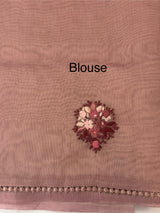 Handworked Tissue silk saree FBLK162 DuskyOnionPink