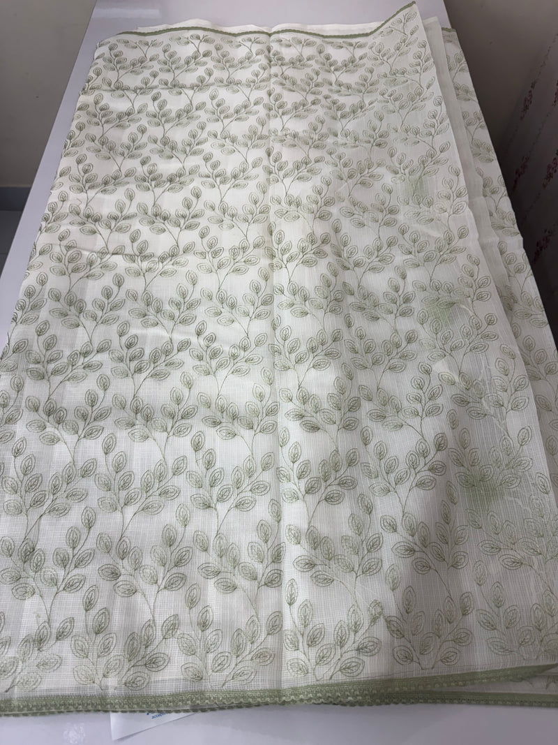 Kota cotton embriodery saree MS1490