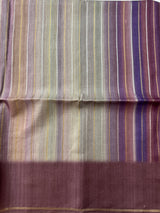 Multi color Semi soft silk saree with borders MSS590