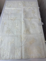 Silky kota embroidery saree  MSK890 Offwhite