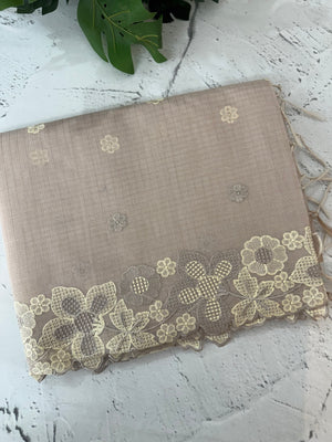 Soft Tissue kota embroidery saree MSK4660 PastelMauve