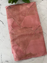 Glass organza saree with  thread work- MOS330 Peach