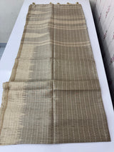 Blended soft tussar silk saree MS1587 - Taupe