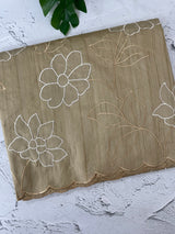 Blended tussar saree with applique work MTSS459