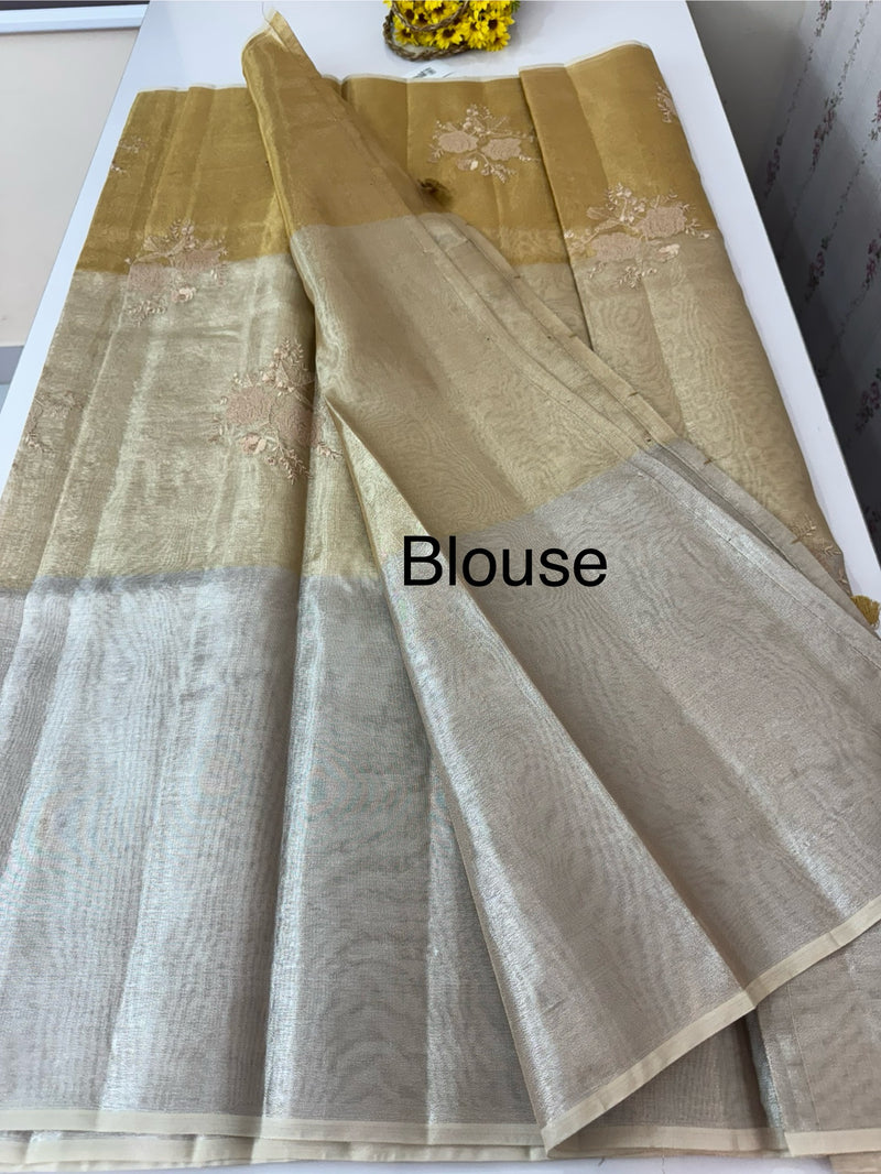 Triadic Tissue kota silk saree MTTS556
