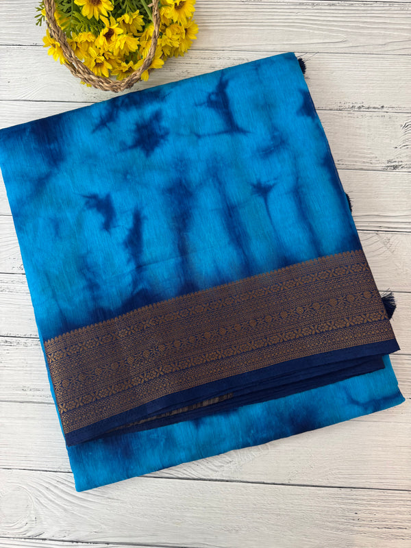 Tie & Dye Jute silk sarees  MJL987