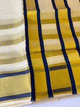 Kerala tissue saree- Gold lines