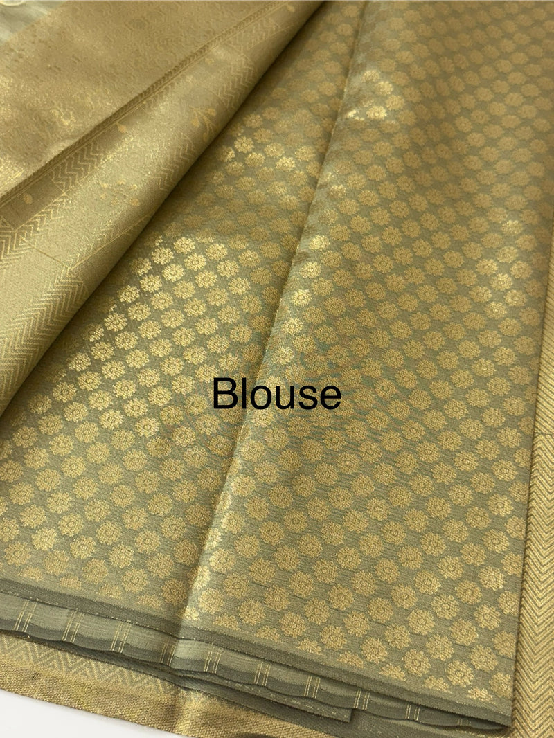 Pastel brocade semi silk sarees MS67443