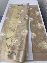 Tissue silk saree with embroidery MSH240