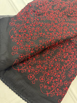 Soft kota checks saree with embroidery MS7843