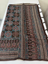 Semi Chanderi saree with hand kanta embroidery MS9899