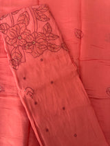 Unstitched Malai Chanderi Salwar Set - MUS103
