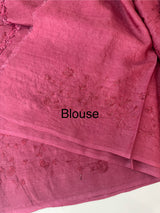 Pure bamboo tussar silk saree with embriodery - MTSS669