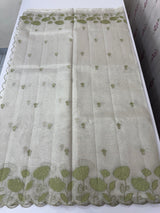 Tissue silk saree with applique work  MSH105