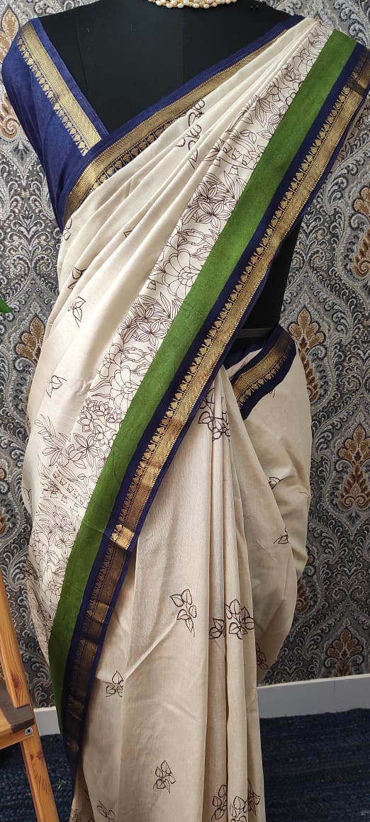 Semi chanderi saree  MS9871