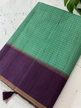 Semi silk saree with zari weaving  MSG6161