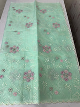 Viscose organza saree with thread work - MSH274