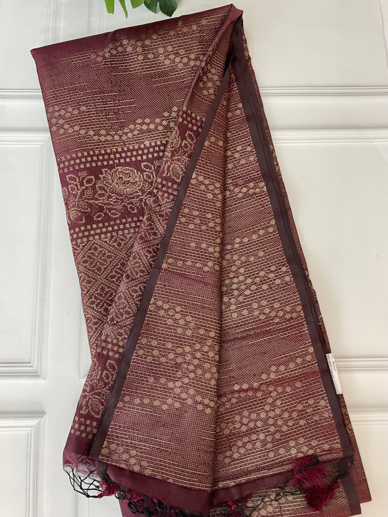 Brocade semi silk saree MSSF144