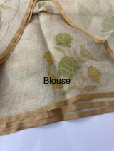 Tissue linen saree MS88651 (5)