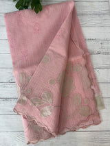 NetKota saree with tissue applique work MS15146 - PastelPink