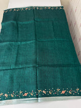 Pure linen handwork sarees MLS7854