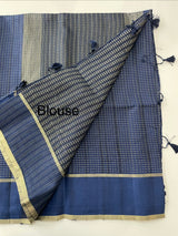 Tussar mix Semi silk saree with small zari weaving MSS8925
