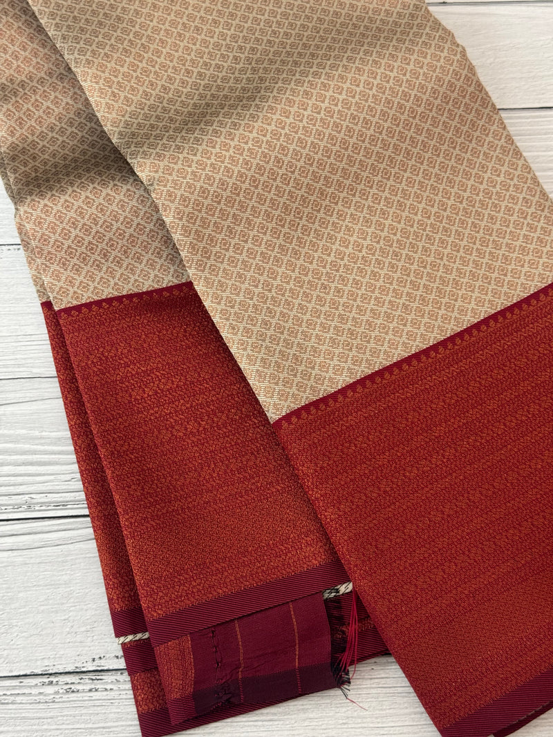 Brocade semi silk saree MS67443