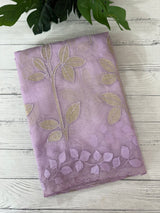 Premium Organza saree with tissue appliqué work - MMG310- Lavender