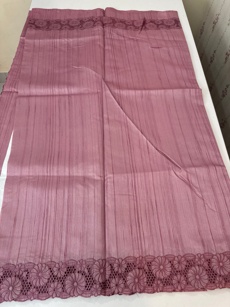 Cutwork Semi tussar saree MTSS845