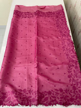 Blended Satin finish Tussar silk saree with applique work- MS8178