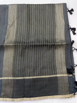 Tussar mix Semi silk saree with small zari weaving MSS8925