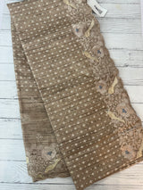 Cutwork blended tussar saree SNFNICY DuskyGreen