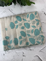 Tissue silk saree with applique work  MSH105