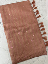 Fancy Chanderi silk saree with blouse MFC217