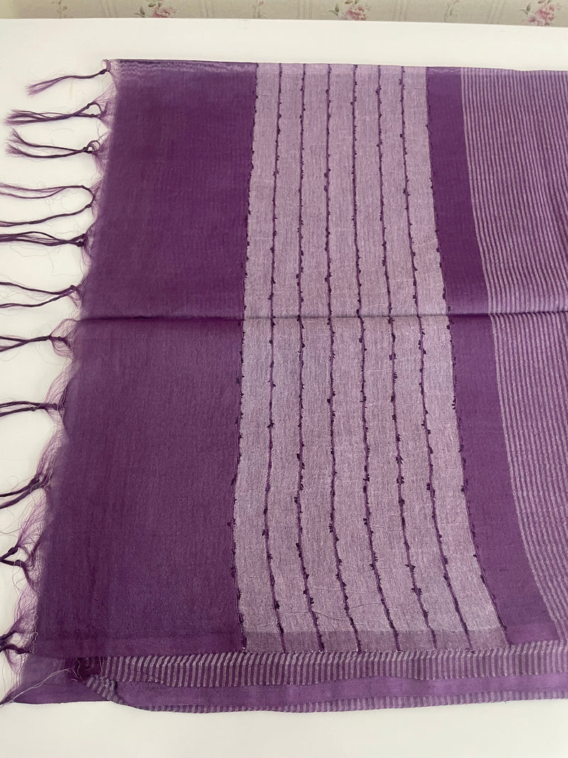 Semi tussar saree MS871