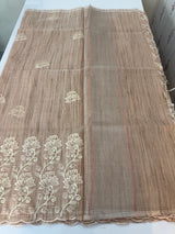 Soft Tissue kota embroidery saree MSK4660 DustyPeach