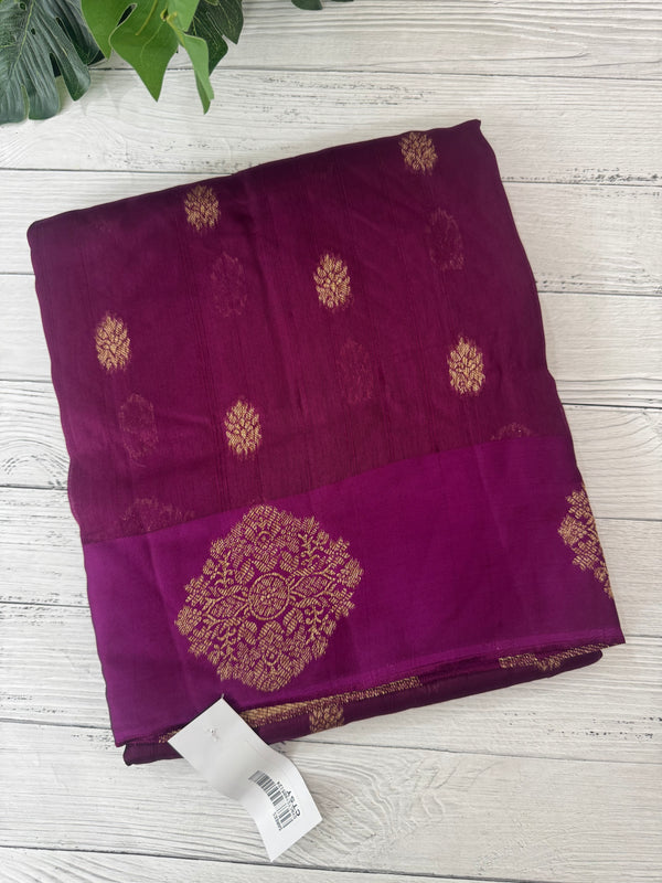 Pure Banarasi Tussar Georgette Saree  - MS44376