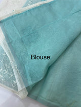 Soft Kota Chanderi saree with applique work MCH689
