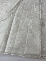 NetKota Applique work saree   -MSH998 White