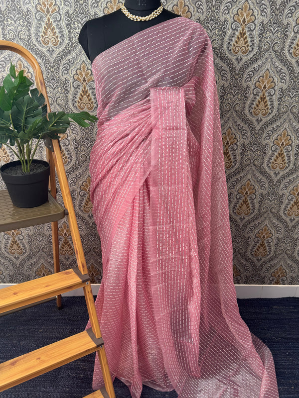 Semi tissue Organza saree MS5788