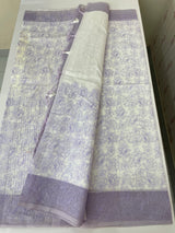 Ombre Kota Supernet saree with cross  embroidery MS1445