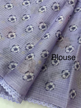 Kota silk saree with digital prints and embroidery MSH155- Lavender