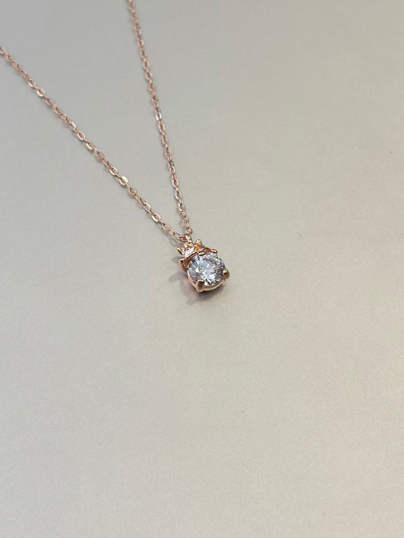 Elara 92.5 RoseGold Necklace EL261