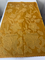 Semi organza saree with appliqué work - MSH906