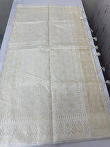 Fancy Net saree with thread work MSH271 - Ivory 3